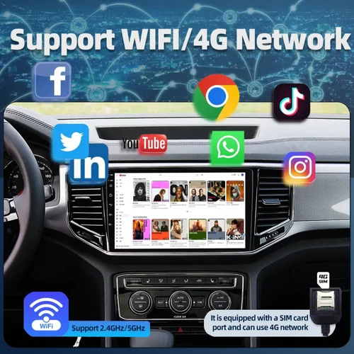 Deciplug Quro 4G Android Stereo With SIM Support